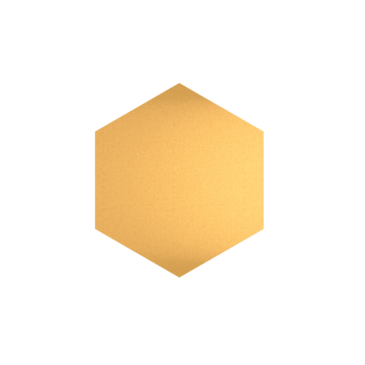 Sienos dekoracija Hexagon Gold, 30 x 30