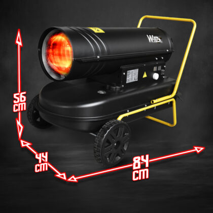 Diisel soojapuhur ratastega, 30kW, 36l