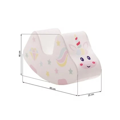 Pehme kiikuv mänguklots UNICORN, roosa