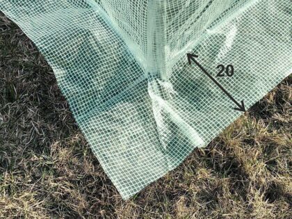 Kasvuhoone tugevdatud kilega, 6 m2, 2 x 3 m, roheline