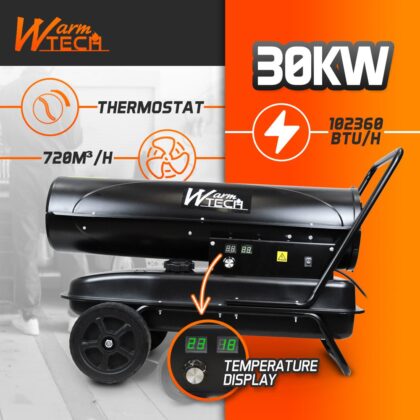 Diisel soojapuhur ratastega, 30 kW - Image 3