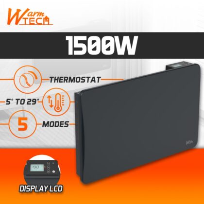 Keraamiline küttepaneel 1500 W, antratsiit - Image 3