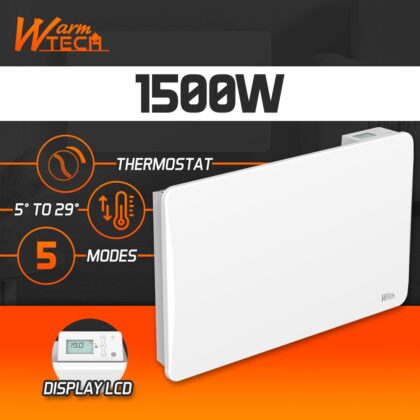 Keraamiline küttepaneel 1500 W, valge - Image 3