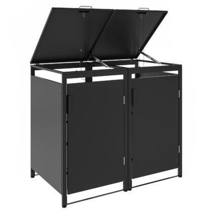 Metallist prügikastide kuur, kahekohaline, MBB01-2A, antratsiit