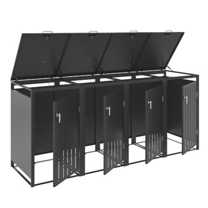 Metallist prügikastide kuur, neljakohaline, MBB02-4A, antratsiit