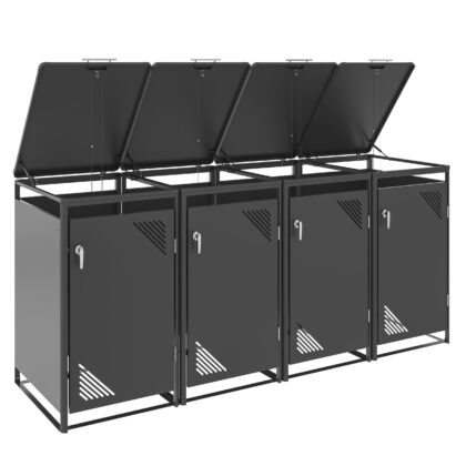 Metallist prügikastide kuur, neljakohaline, MBB03-3A, antratsiit