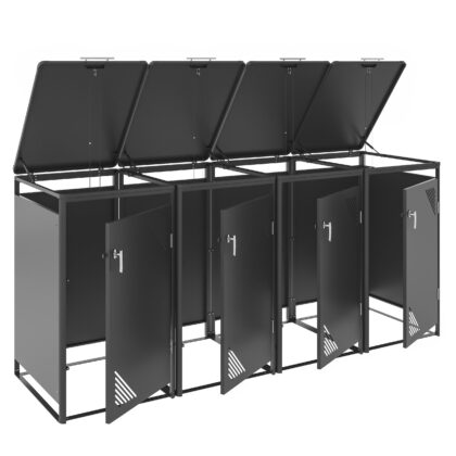 Metallist prügikastide kuur, neljakohaline, MBB03-3A, antratsiit