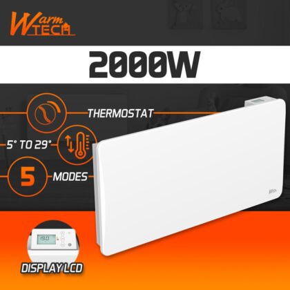 Keraamiline küttepaneel 2000 W, valge - Image 4