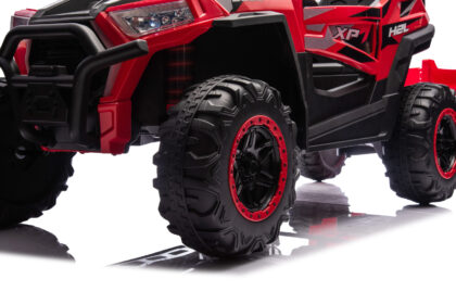 Laste elektriline bagi järelkäruga, punane - Image 6